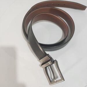 Men's Black Leather Belt, Sixe 2x